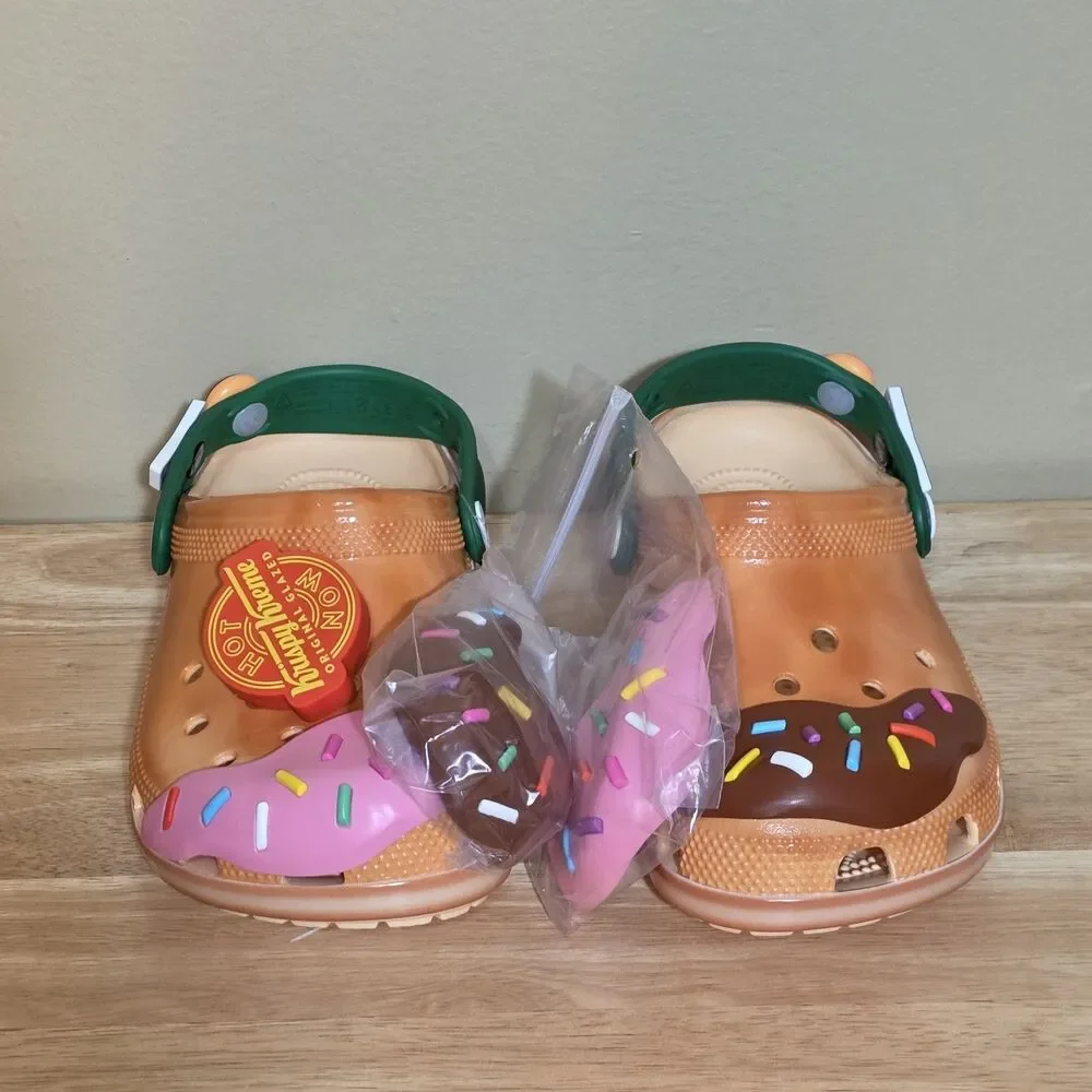 Crocs X Krispy Kreme Donuts Classic Clogs Men's Size 4 = Women's Size 6